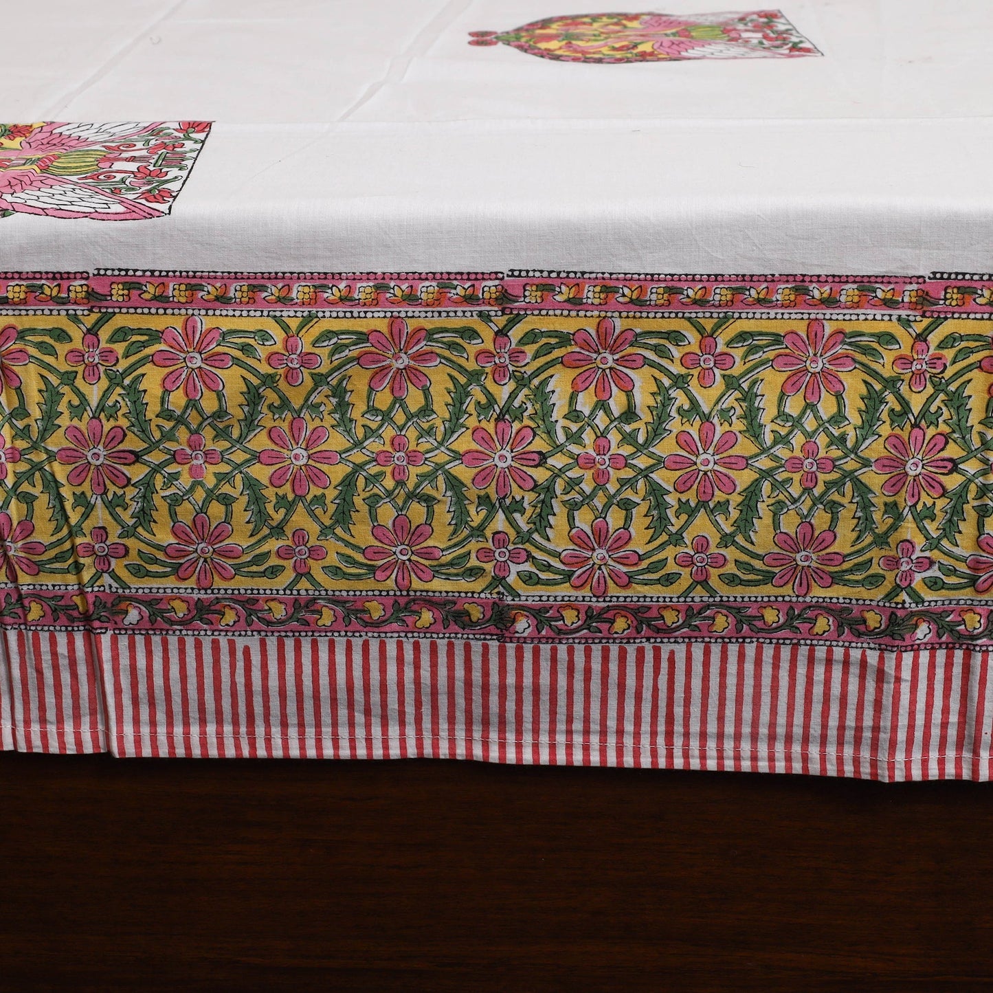 Cotton double sanganeri bed sheet set (108 x 90 in) 10