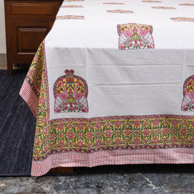 Cotton double sanganeri bed sheet set (108 x 90 in) 10