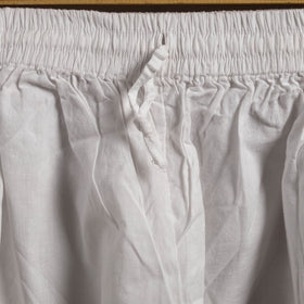 White - cotton hand embroidery chikankari short 36