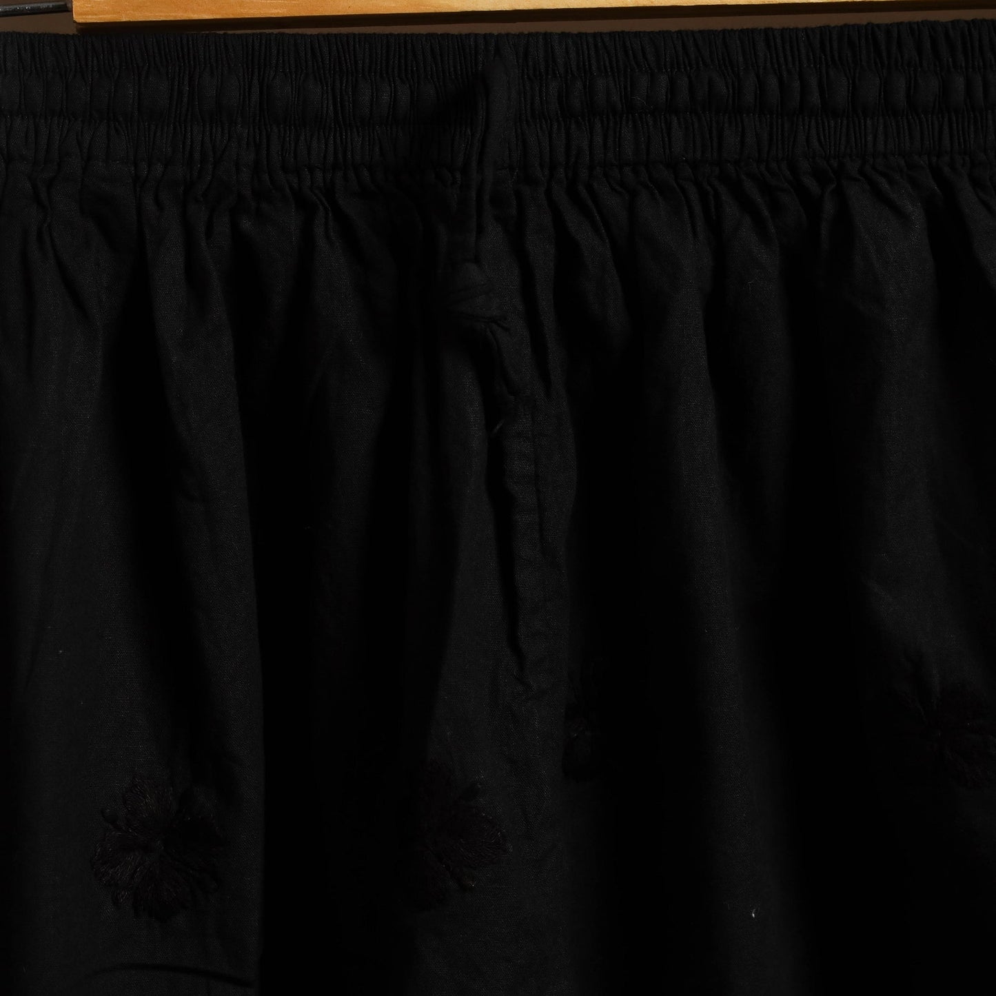 Buy White Cotton Hand Embroidery Chikankari Short