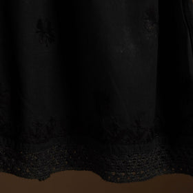 Buy White Cotton Hand Embroidery Chikankari Short