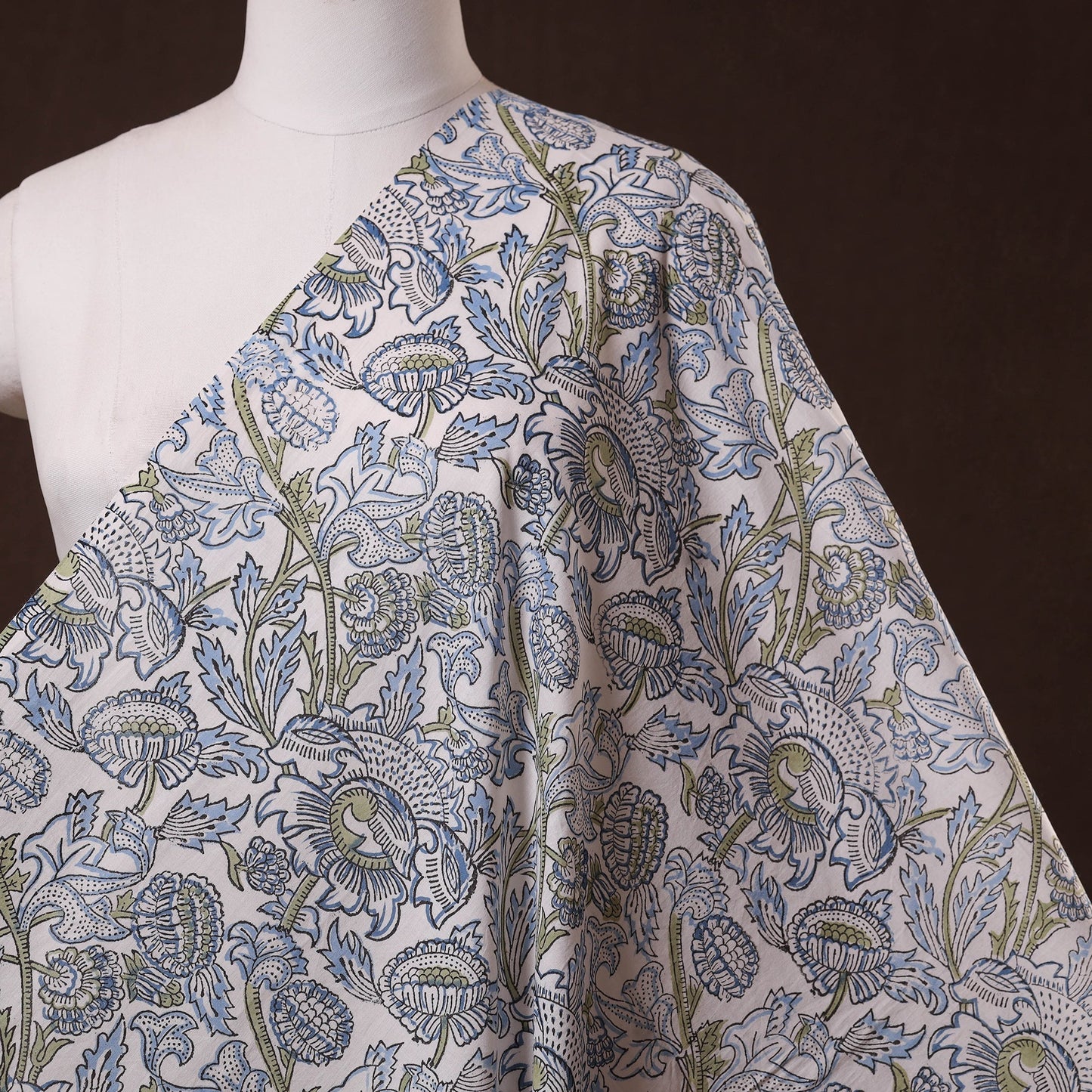 Cotton hand sanganeri fabric 12 - handcrafted