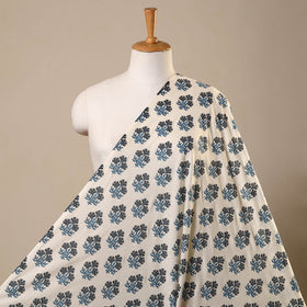 White Cotton Jaipur Print Fabric