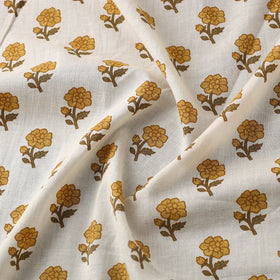 White Cotton Jaipur Print Fabric