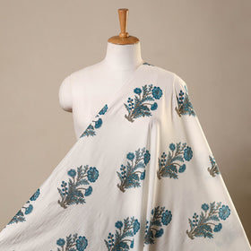 White Cotton Jaipur Print Fabric