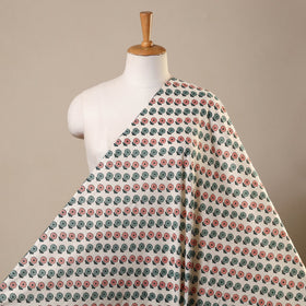 White Cotton Jaipur Print Fabric