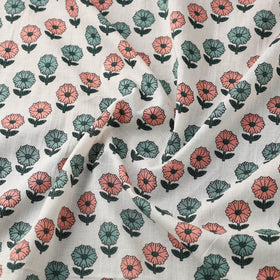 White Cotton Jaipur Print Fabric