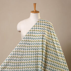 White Cotton Jaipur Print Fabric