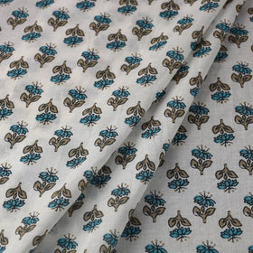 White Cotton Jaipur Print Fabric