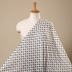 White Cotton Jaipur Print Fabric