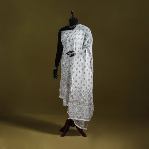 Cotton jaipur printed dupatta 06 - handcrafted