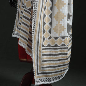 Cotton jaipur printed dupatta 101 - handcrafted