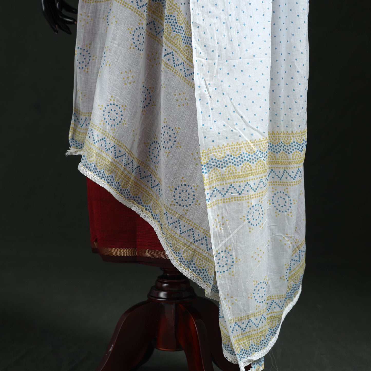 Cotton jaipur printed dupatta 103 - handcrafted