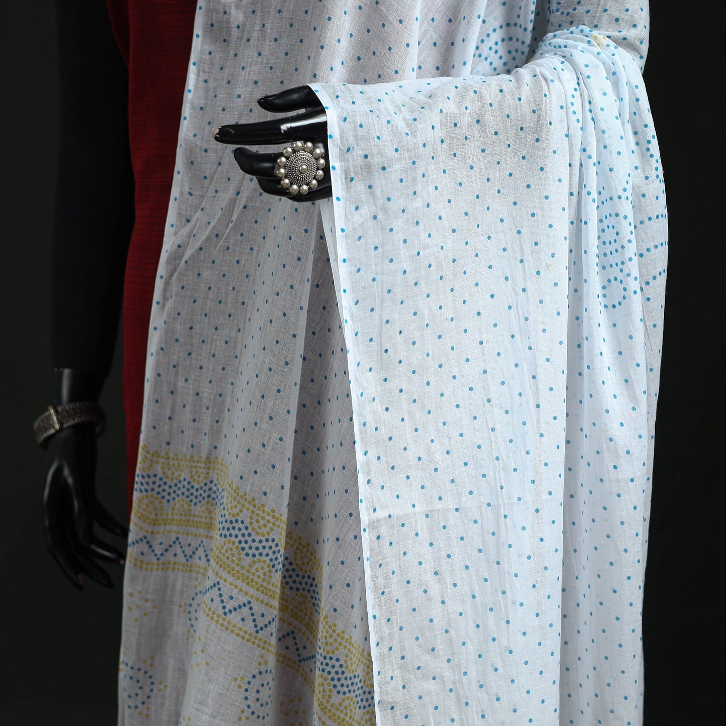Cotton jaipur printed dupatta 103 - handcrafted