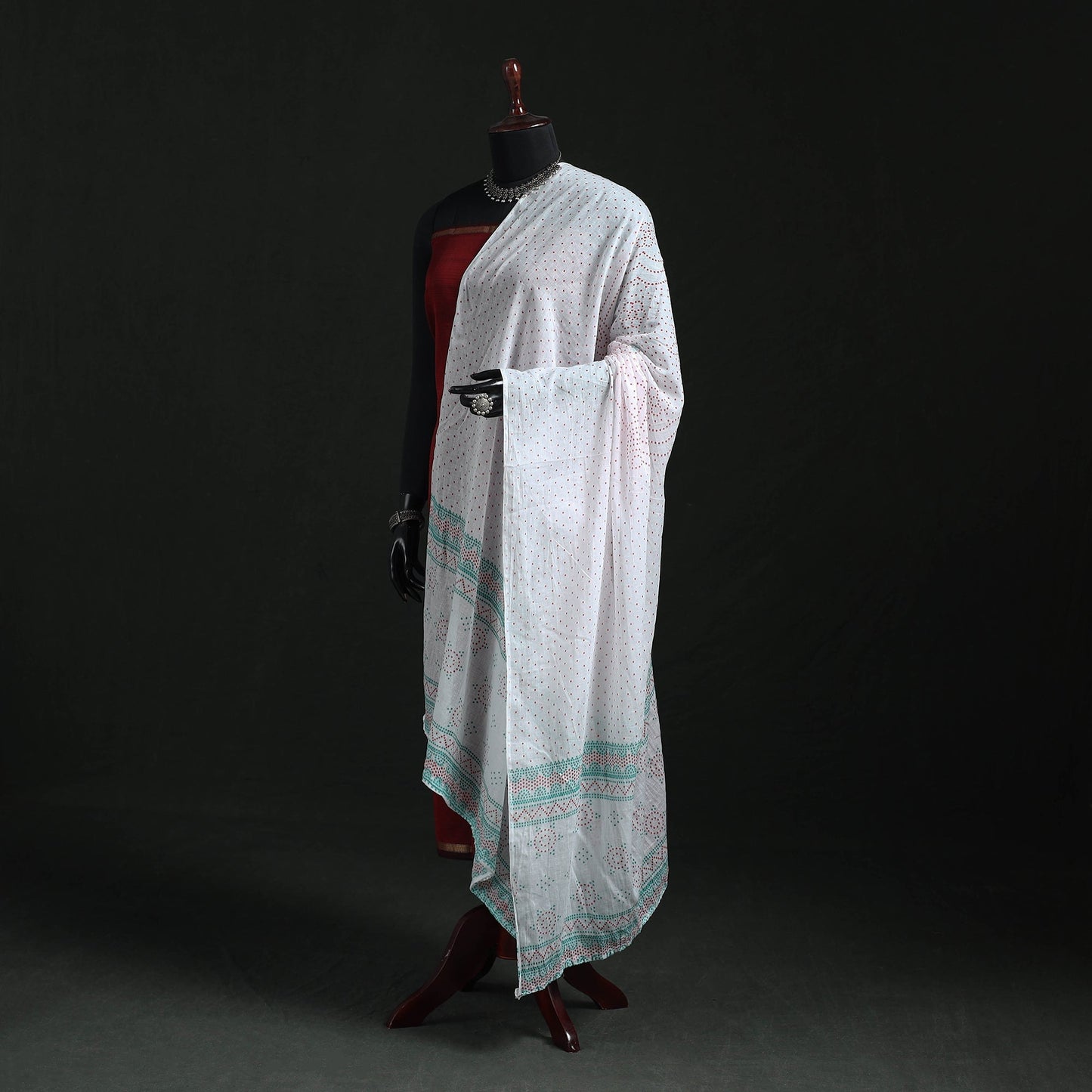 Cotton jaipur printed dupatta 104 - handcrafted