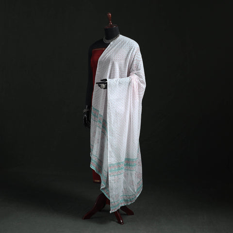 Cotton jaipur printed dupatta 104 - handcrafted