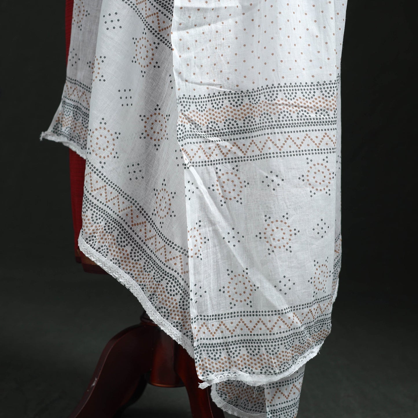 Cotton jaipur printed dupatta 105 - handcrafted
