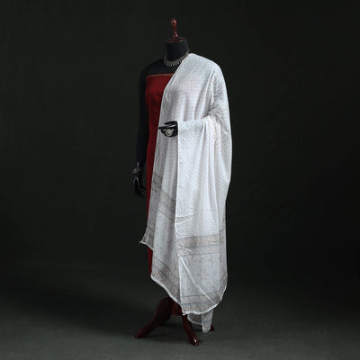 Cotton jaipur printed dupatta 105 - handcrafted