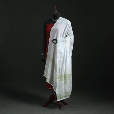 Cotton jaipur printed dupatta 106 - handcrafted