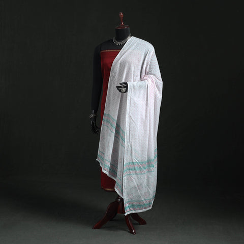 Cotton jaipur printed dupatta 107 - handcrafted