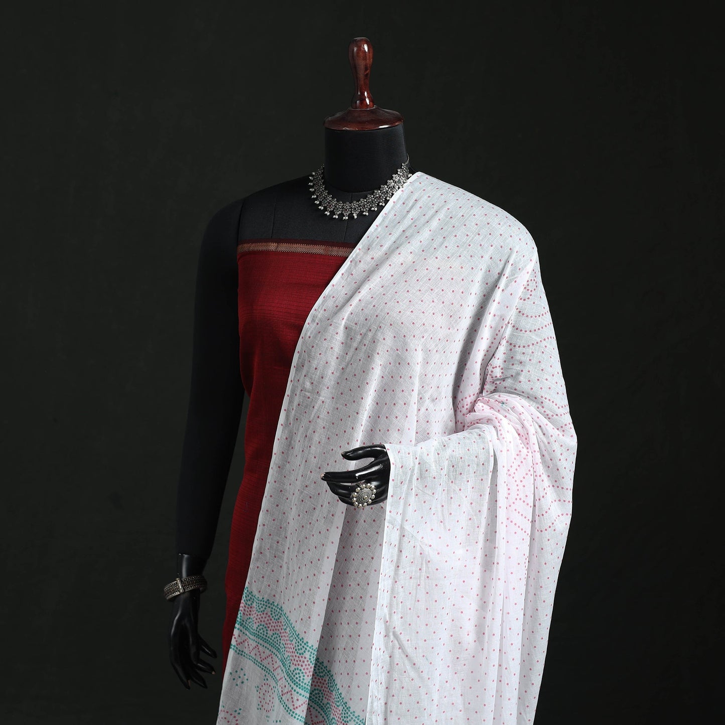 Cotton jaipur printed dupatta 107 - handcrafted