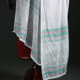 Cotton jaipur printed dupatta 107 - handcrafted