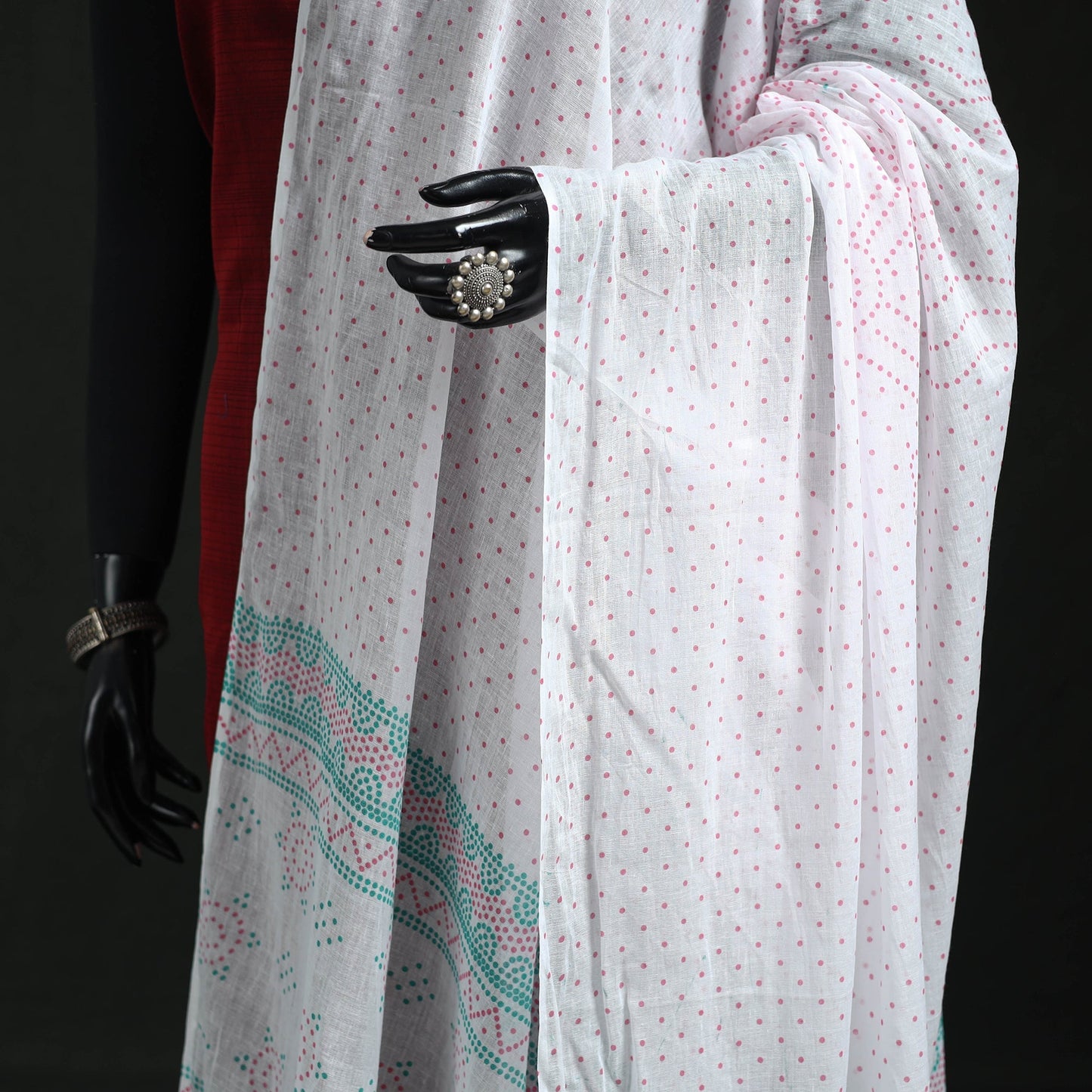 Cotton jaipur printed dupatta 107 - handcrafted