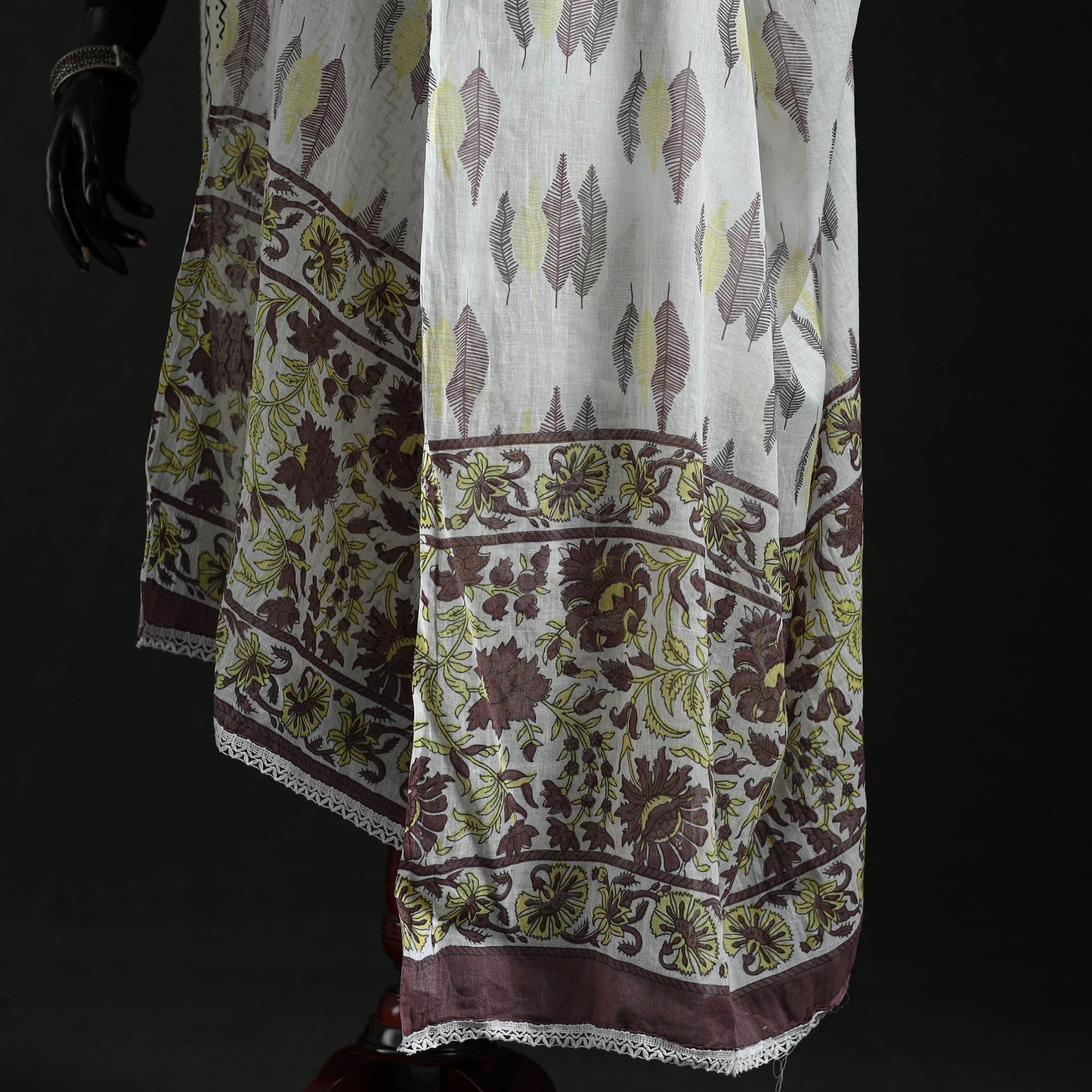 Cotton jaipur printed dupatta 44 - handcrafted
