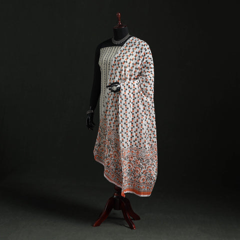 Cotton jaipur printed dupatta 50 - handcrafted