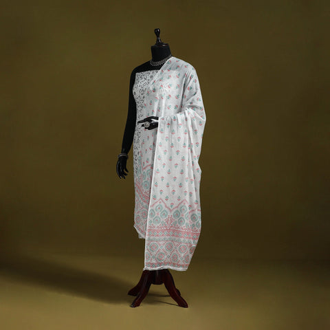 Cotton jaipur printed dupatta 51 - handcrafted