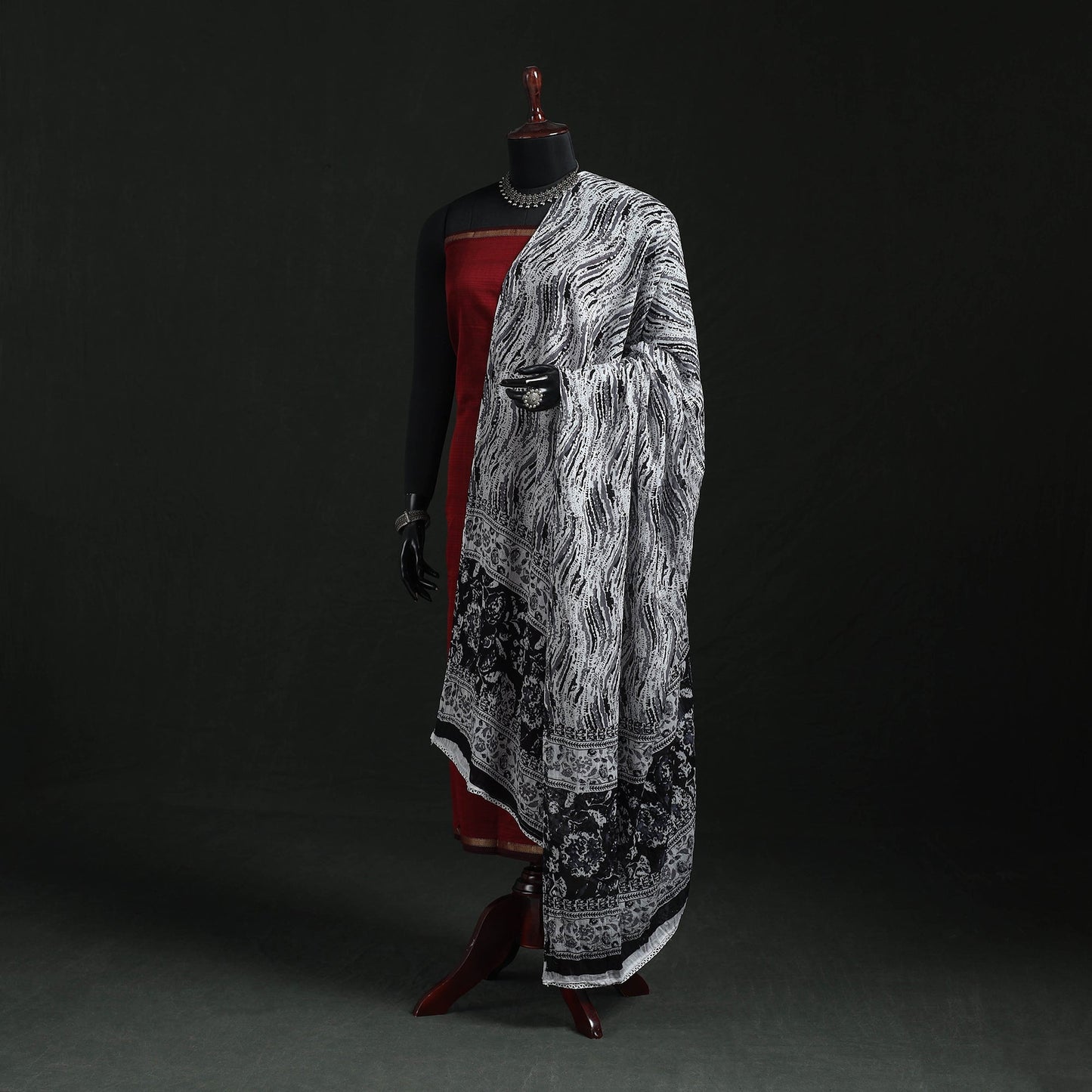 Cotton jaipur printed dupatta 60 - handcrafted