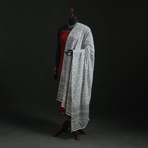 Cotton jaipur printed dupatta 65 - handcrafted