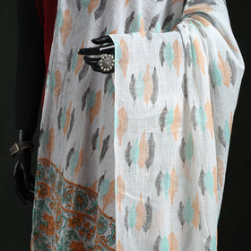 Cotton jaipur printed dupatta 92 - handcrafted