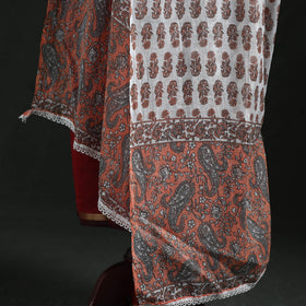 Cotton jaipur printed dupatta 96 - handcrafted
