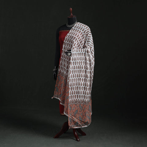Cotton jaipur printed dupatta 96 - handcrafted