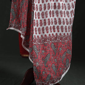 Cotton jaipur printed dupatta 98 - handcrafted