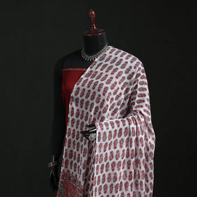Cotton jaipur printed dupatta 98 - handcrafted