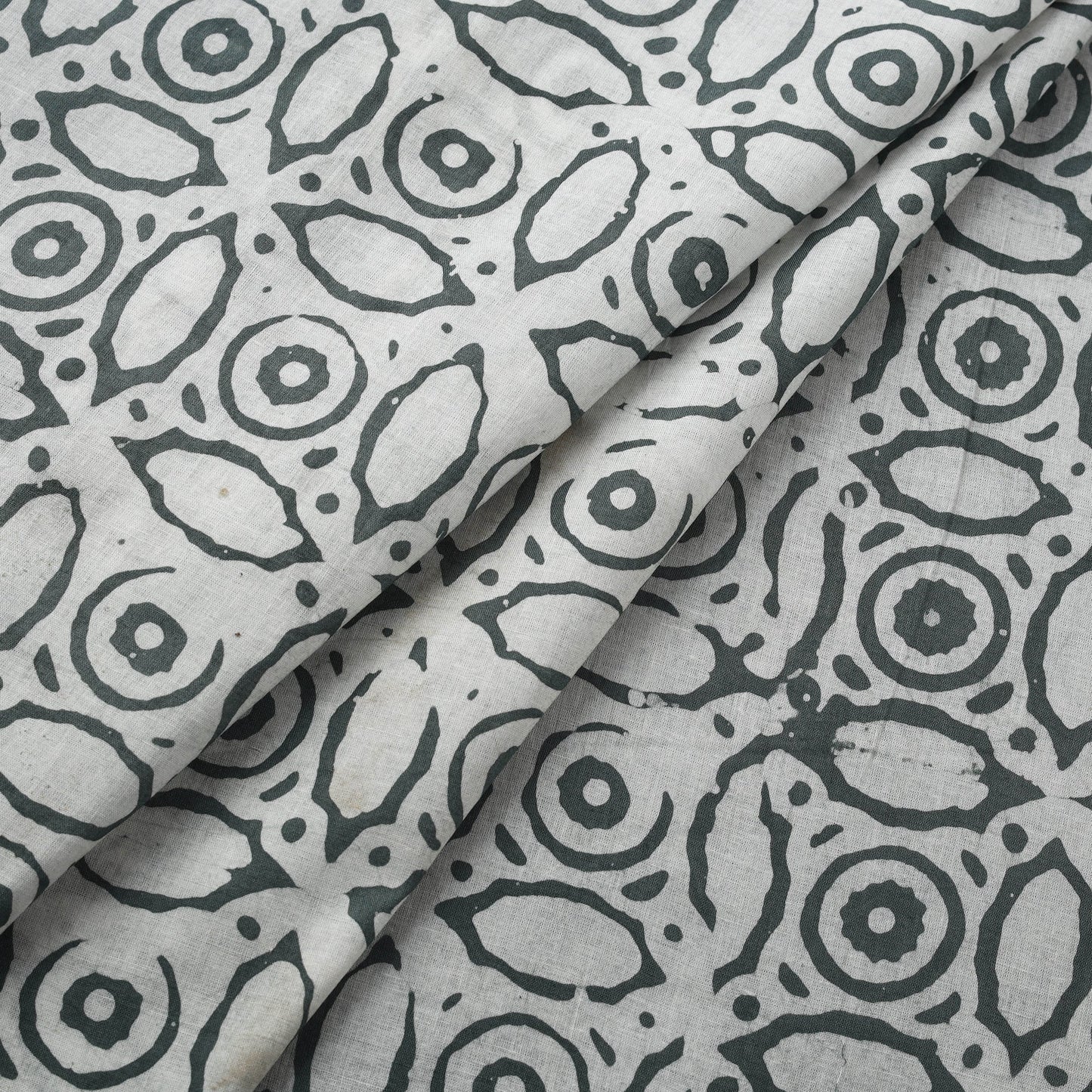 Cotton kutch hand block batik print fabric 02 - handcrafted