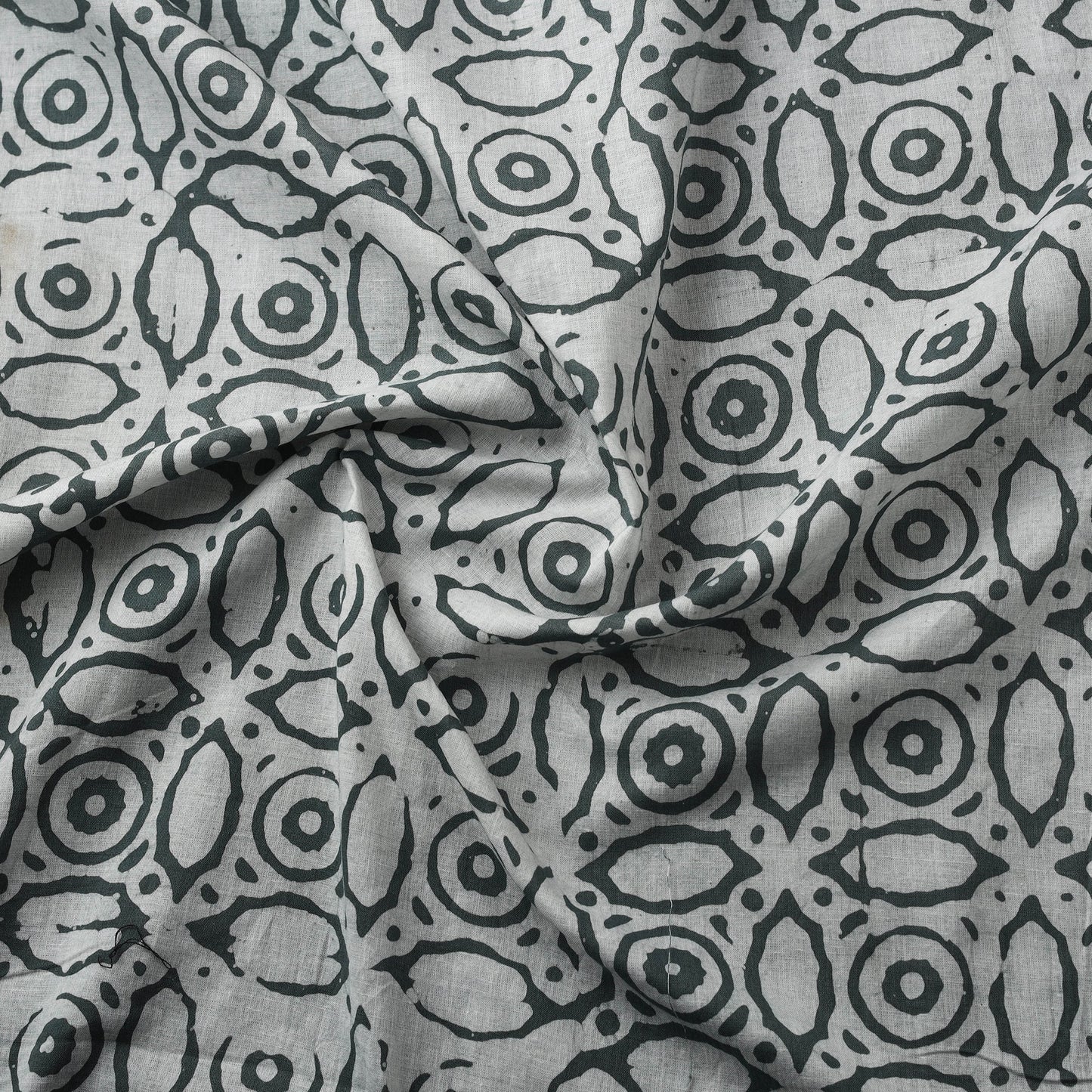 Cotton kutch hand block batik print fabric 02 - handcrafted