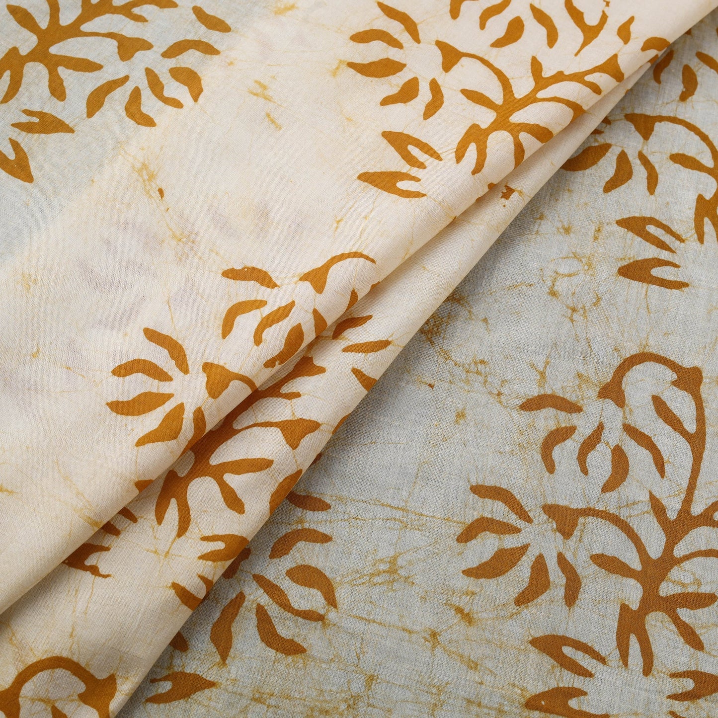 Cotton kutch hand block batik print fabric 04 - handcrafted