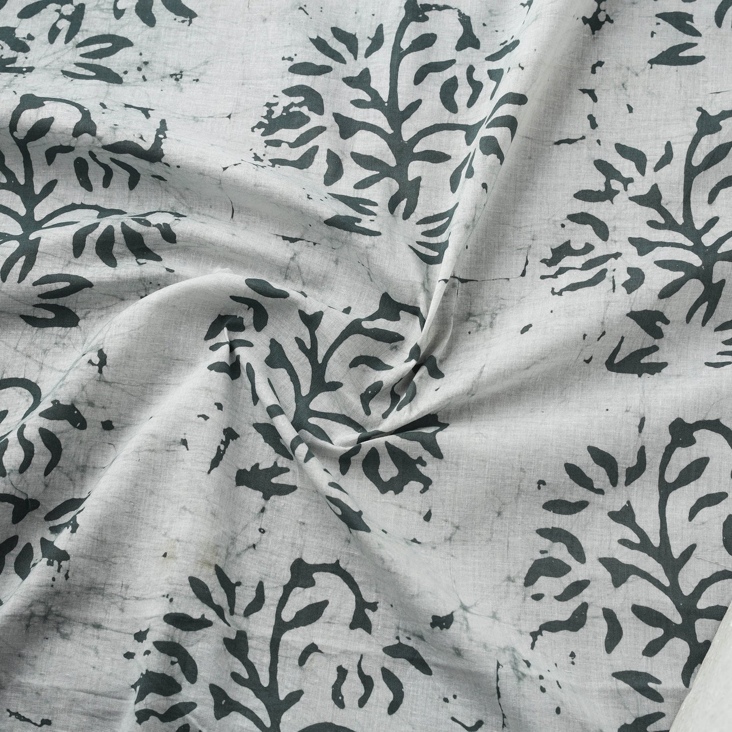 Cotton kutch hand block batik print fabric 15 - handcrafted
