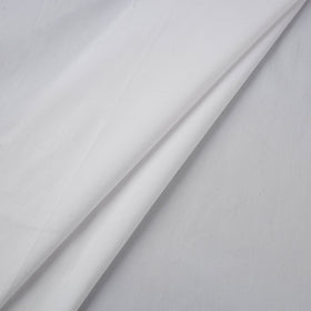White - cotton lycra plain fabric 06 - handcrafted