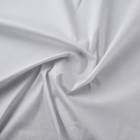 White - cotton lycra plain fabric 06 - handcrafted