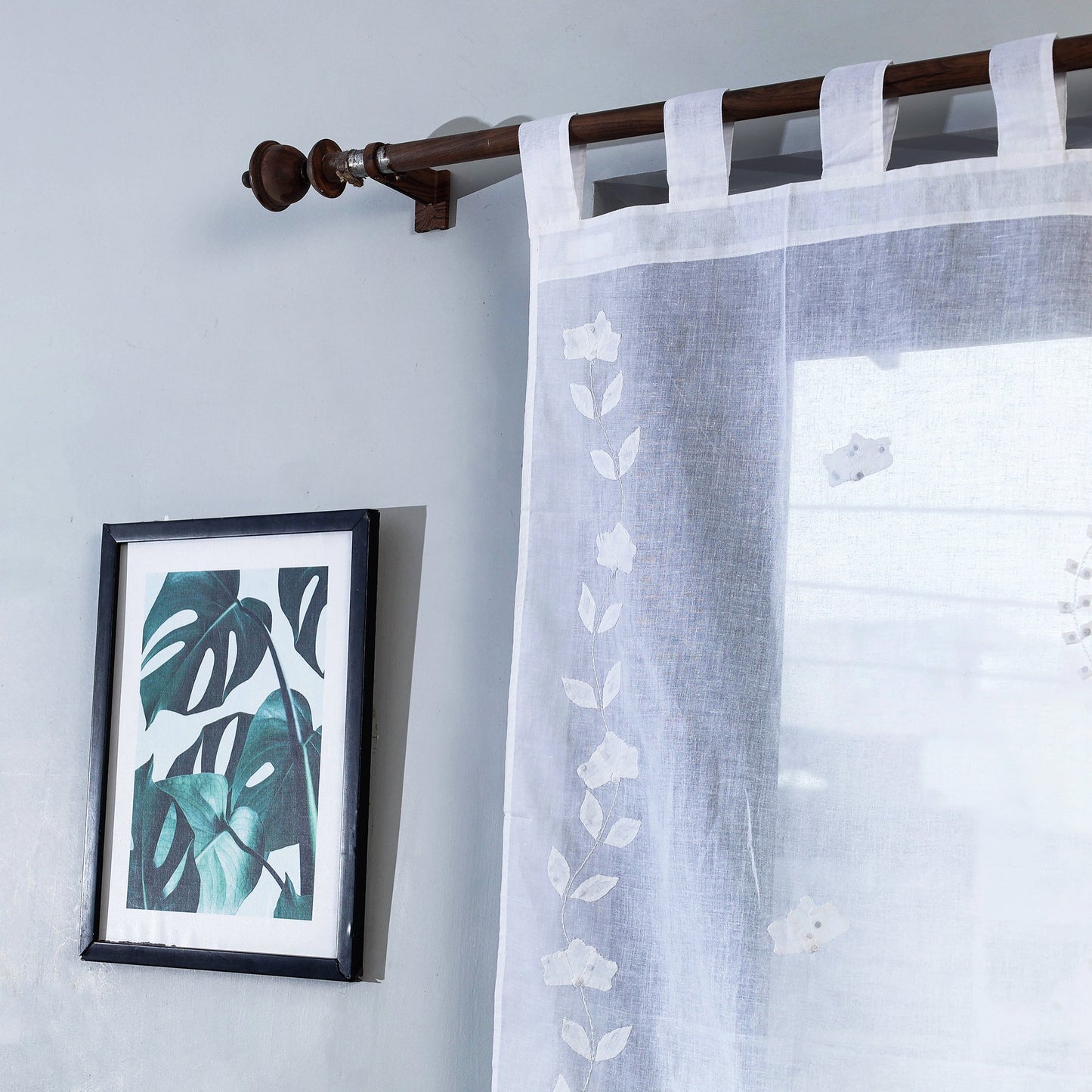 Cotton Patti Kaam Applique Work Door Curtain