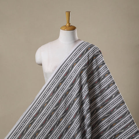 Cotton pochampally dabi ikat fabric 11 - handcrafted