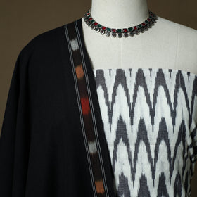 Handloom cotton pochampally ikat 3pc unstitched dress
