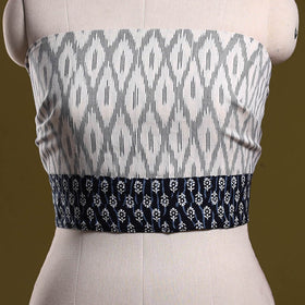 Cotton pochampally ikat blouse piece 25 - handcrafted