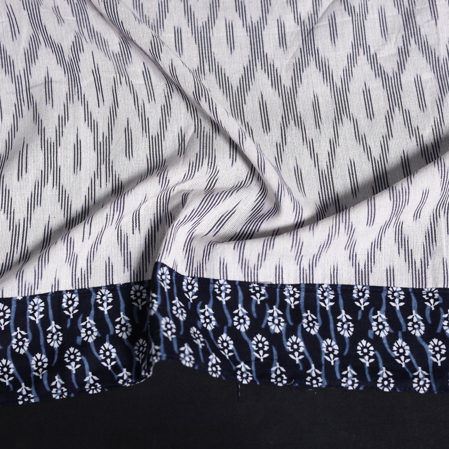 Cotton pochampally ikat blouse piece 25 - handcrafted