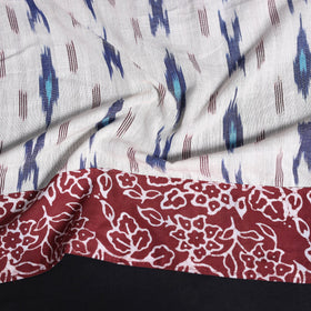 Cotton pochampally ikat blouse piece 29 - handcrafted