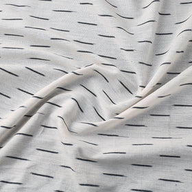 Buy White Cotton Pochampally Ikat Fabric